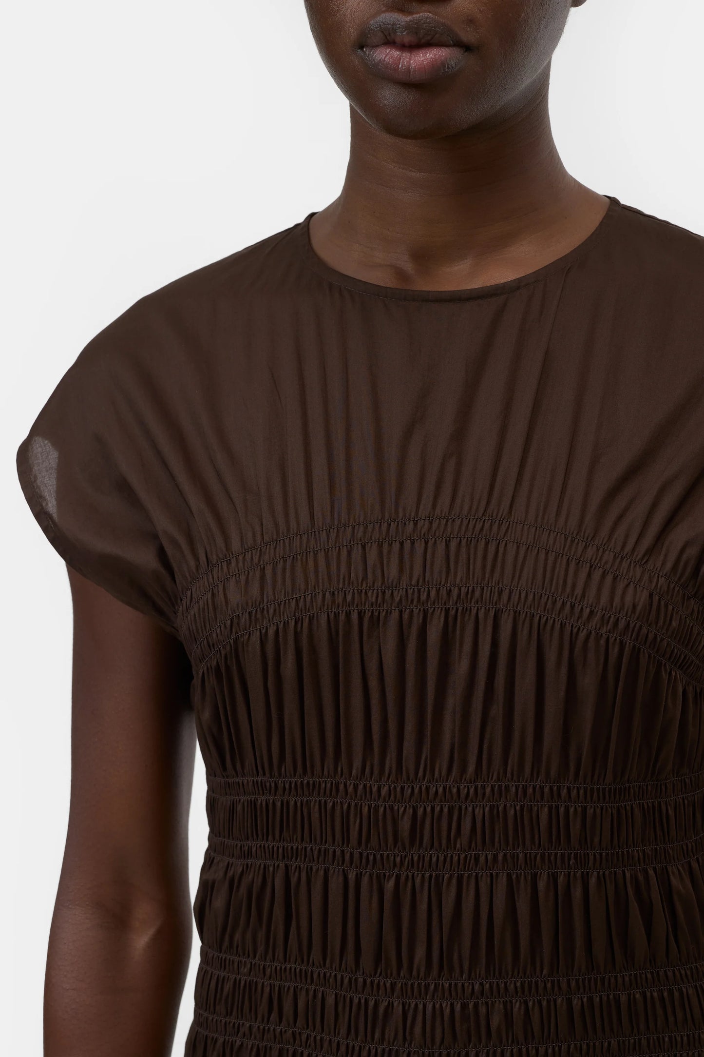 Closed Dress Woman Smocked