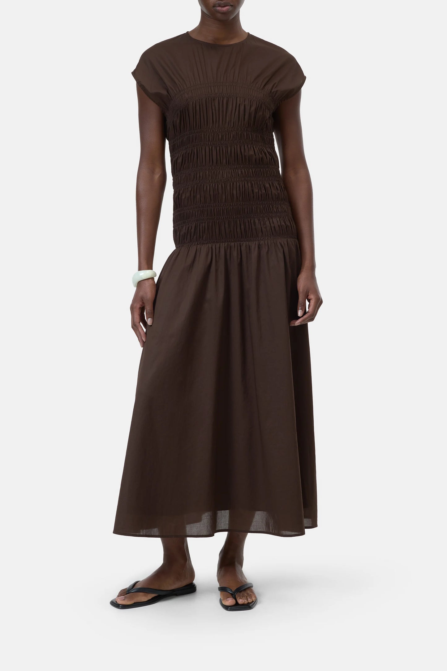 Closed Dress Woman Smocked