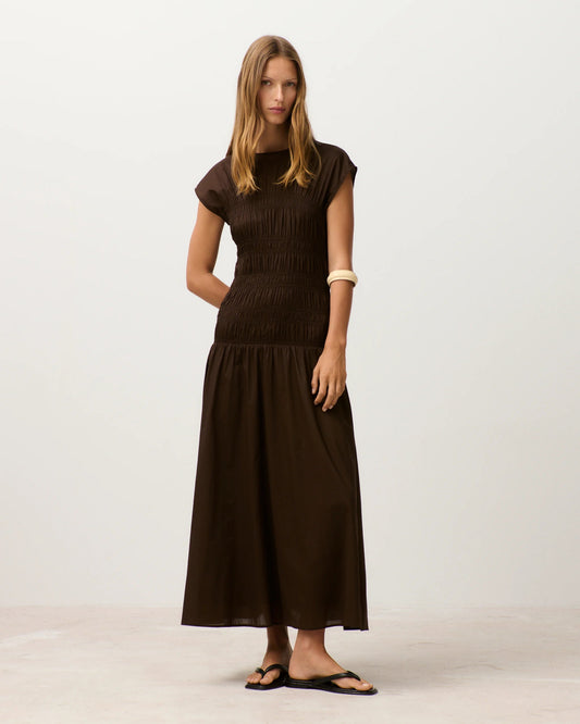 Closed Dress Woman Smocked