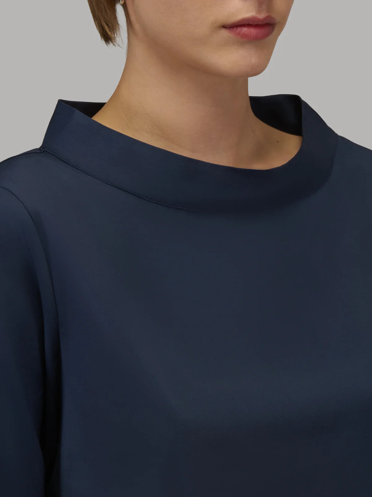 Xacus Shirt Woman Stretch Blue