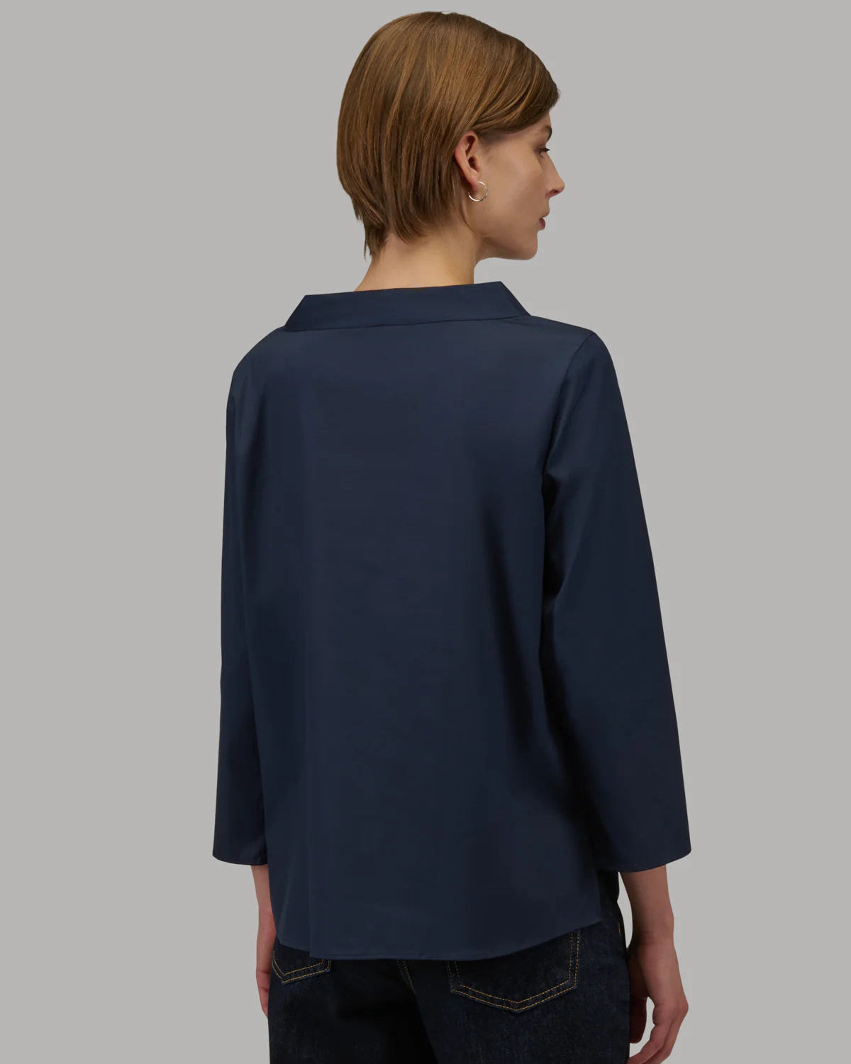 Xacus Shirt Woman Stretch Blue
