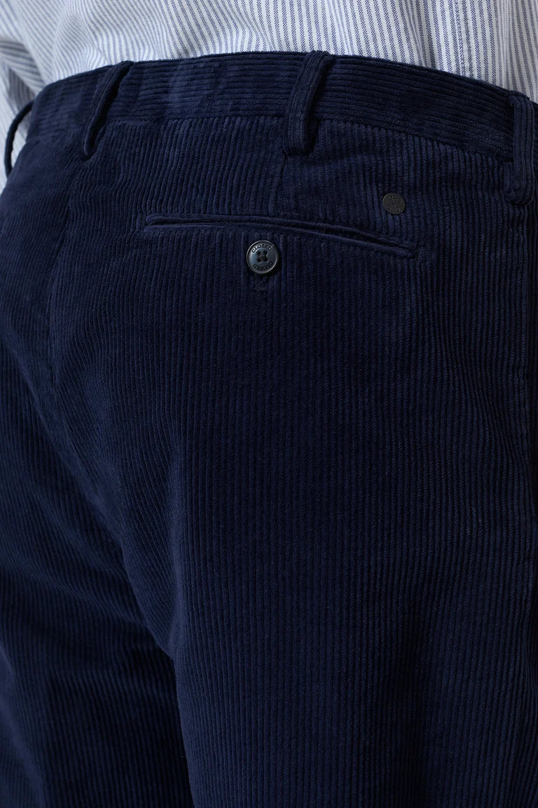 Closed Trouser Man Bergen Corduroy Dark Night