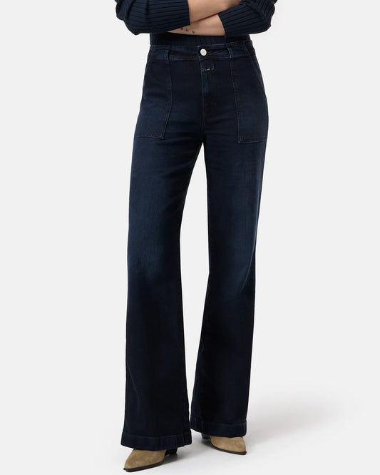 Closed Jeans Woman Flared Aria Blue/Black