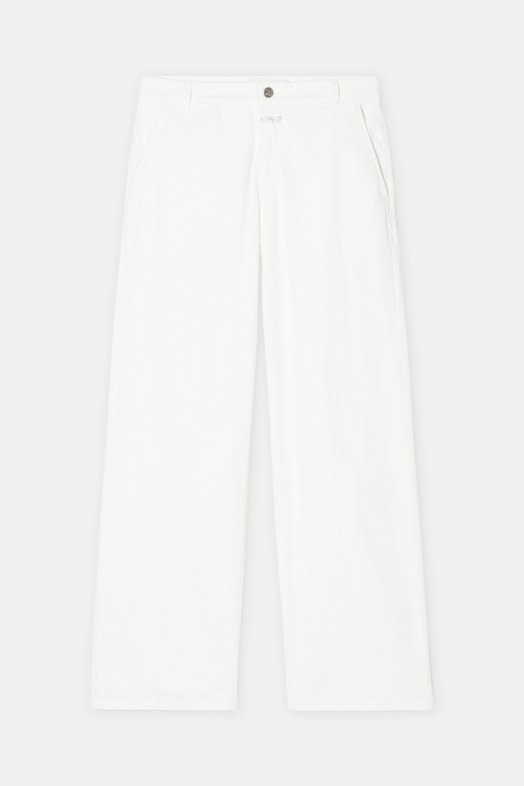 Closed Trouser Woman Jurdy Corduroy Ivory