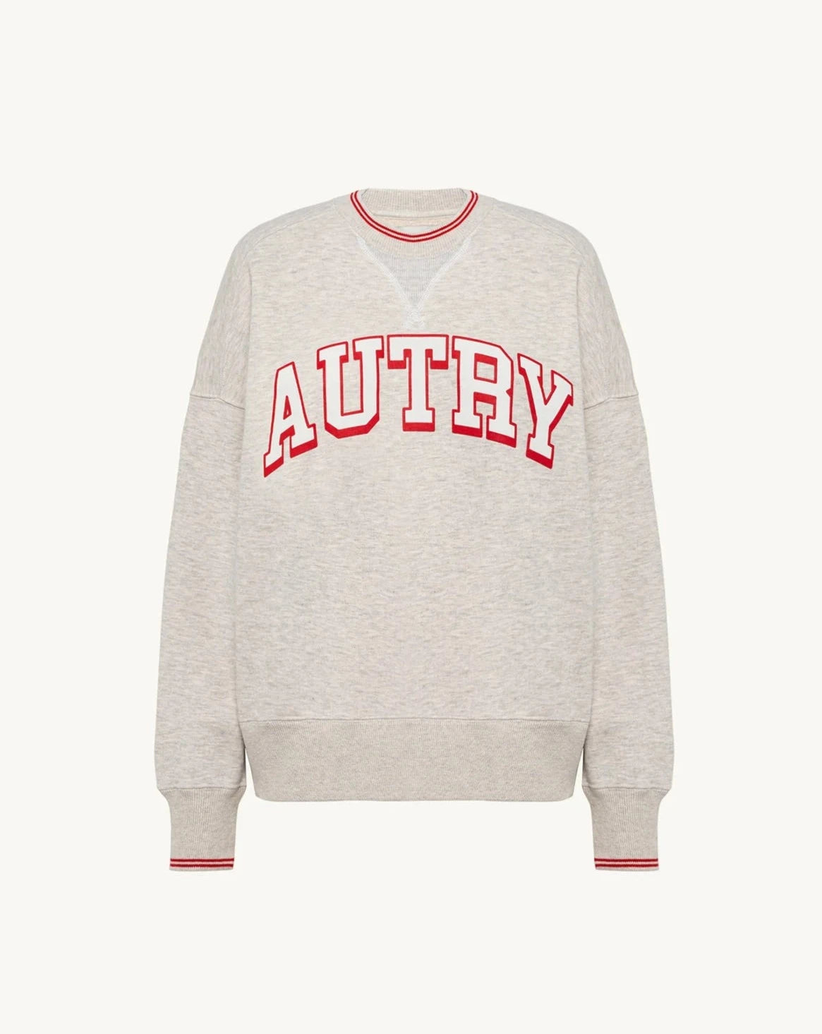 Autry Wear/Sweatsweater Woman Icon Long Sleeve Grey Melange