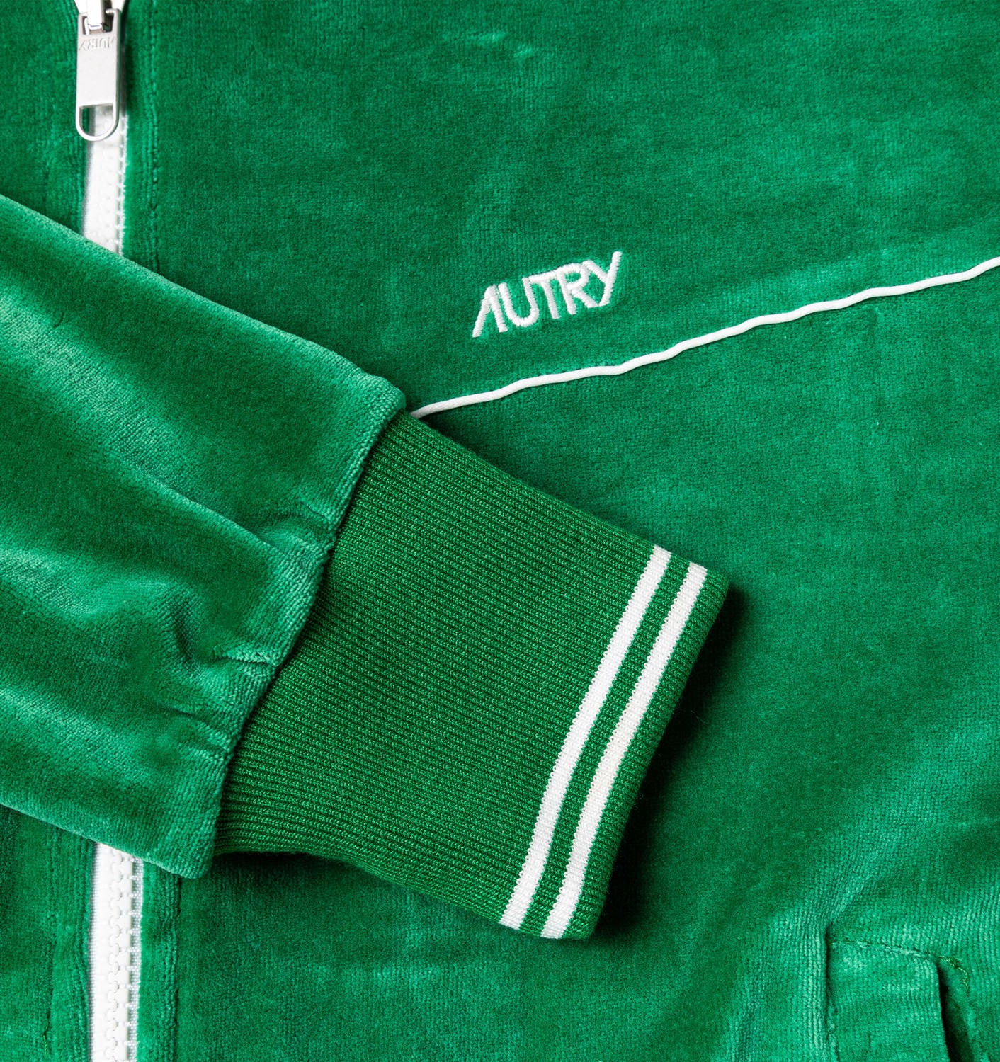 Autry Wear/Sweatsweater Woman Zip Green Emerald