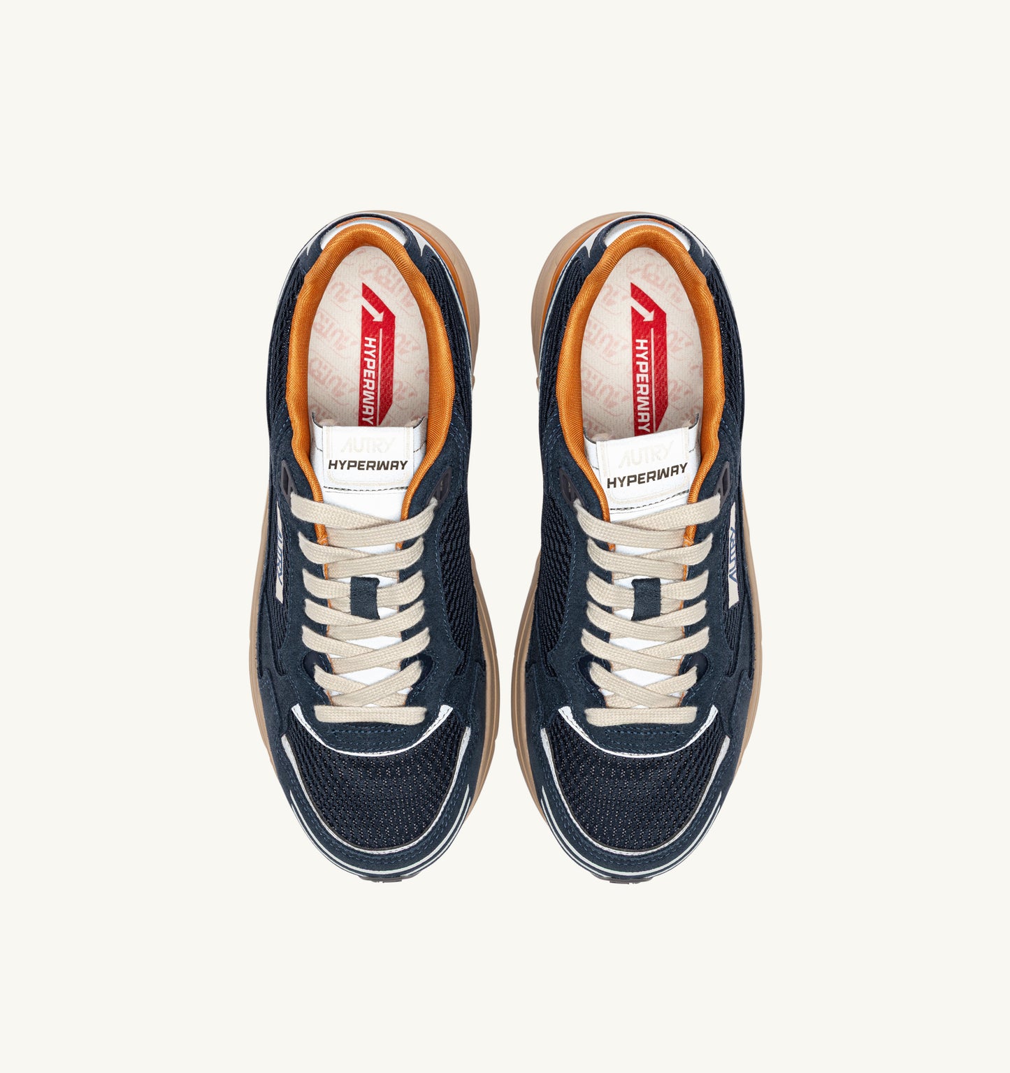 Autry CI08 Midnight/Tomato Cream sneakers
