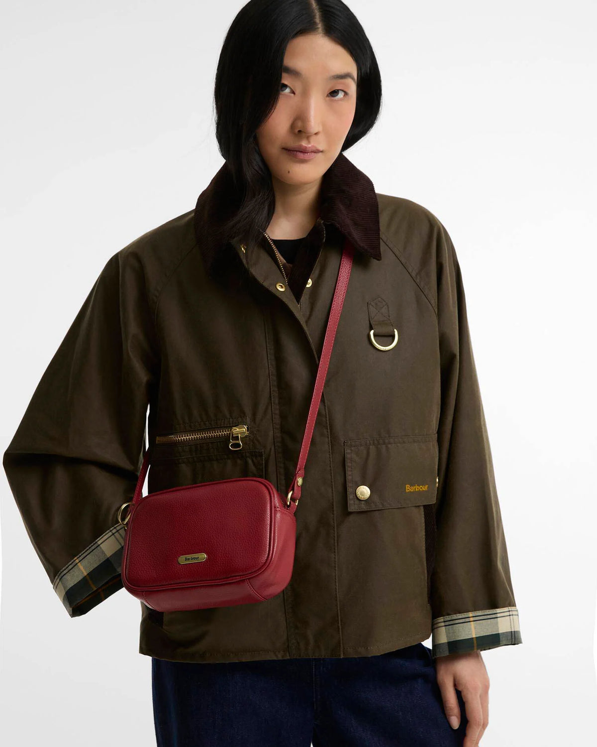 Barbour Bag Woman Daphne Crossbody Red