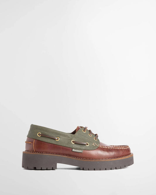 Barbour Shoes Woman Darras Mahogany/Olive