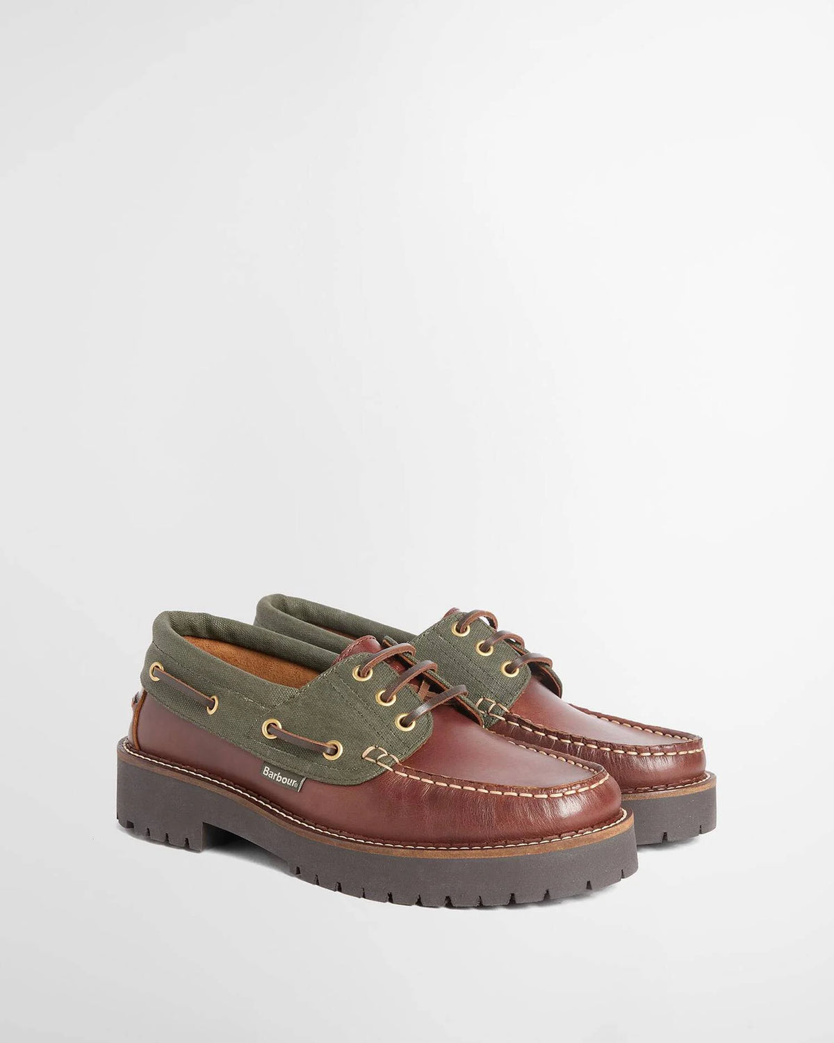 Barbour Shoes Woman Darras Mahogany/Olive
