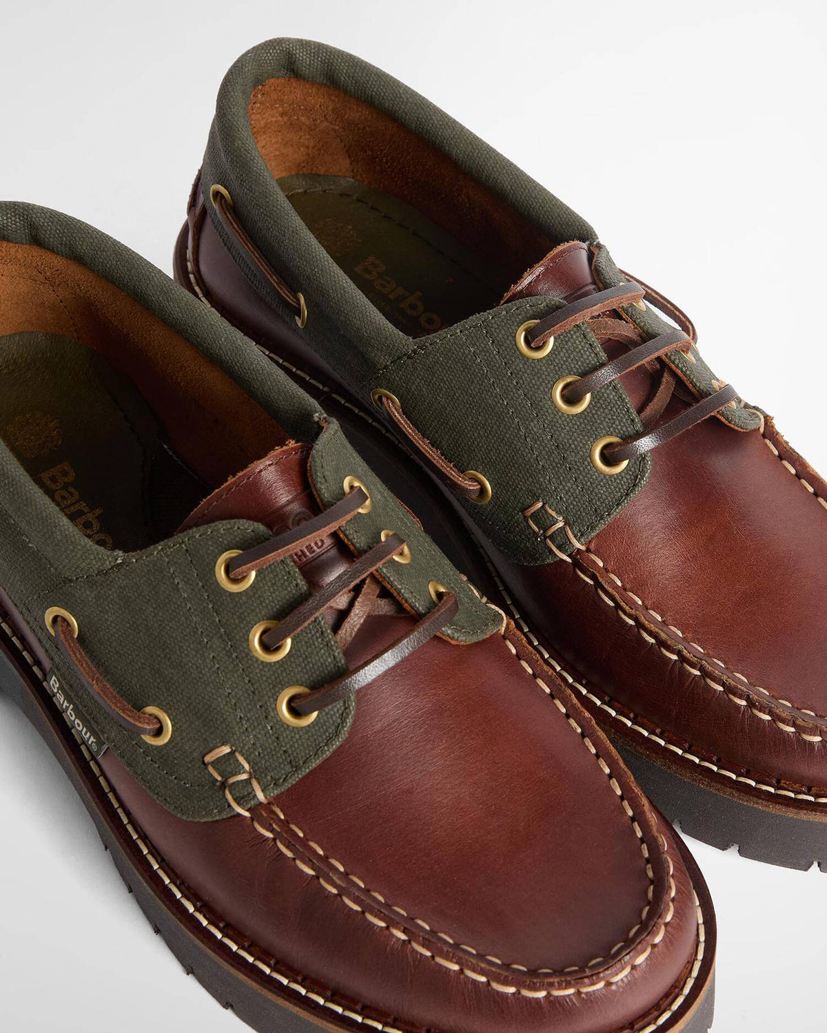Barbour Shoes Woman Darras Mahogany/Olive