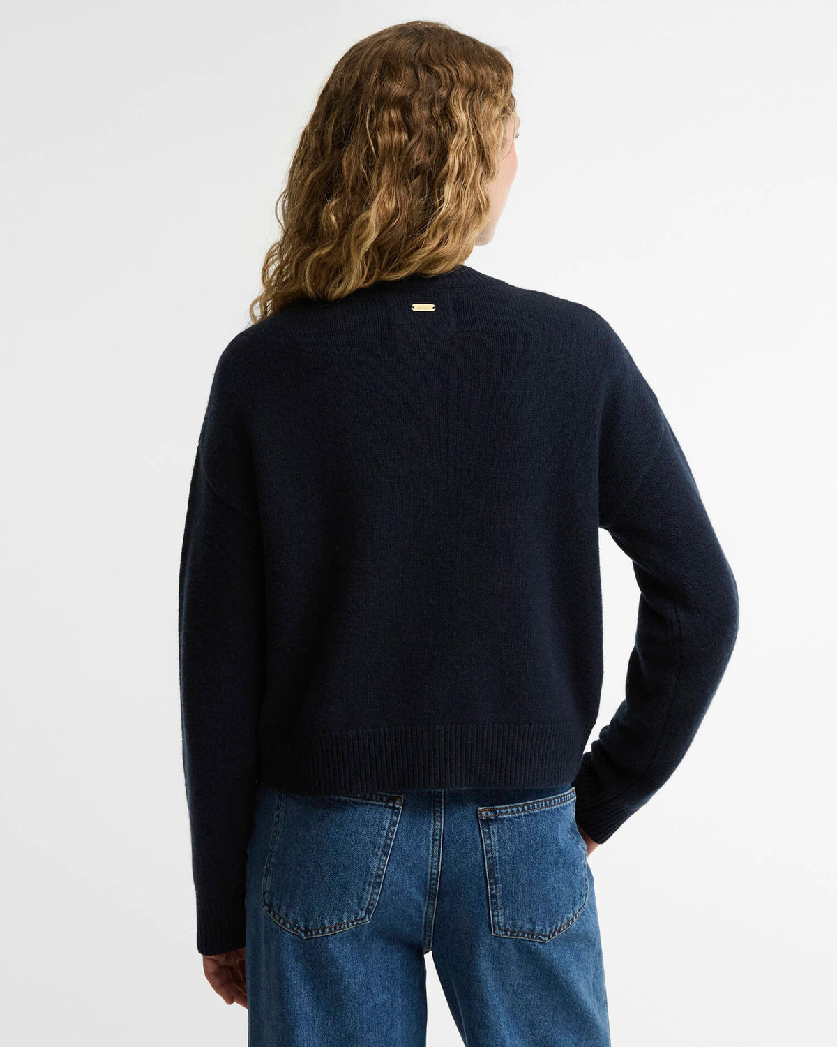 Barbour Sweater Woman Woodhouse Cardigan Navy