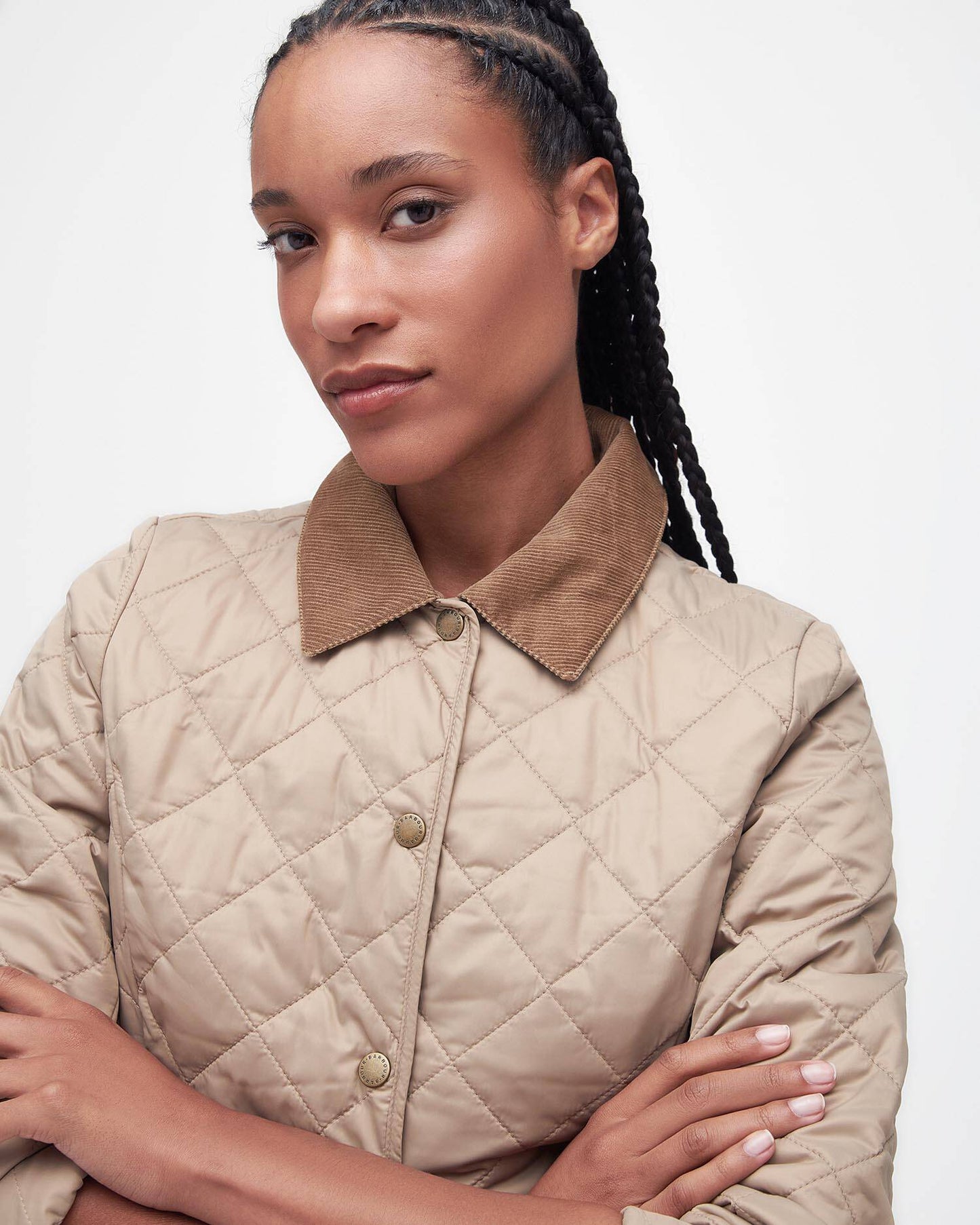 Barbour Jacket Woman Deveron Quilt Light Trench