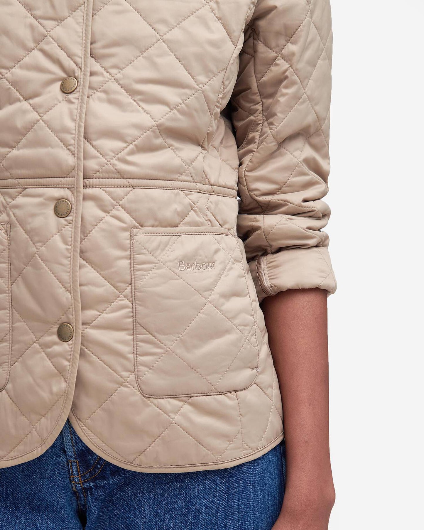 Barbour Jacket Woman Deveron Quilt Light Trench