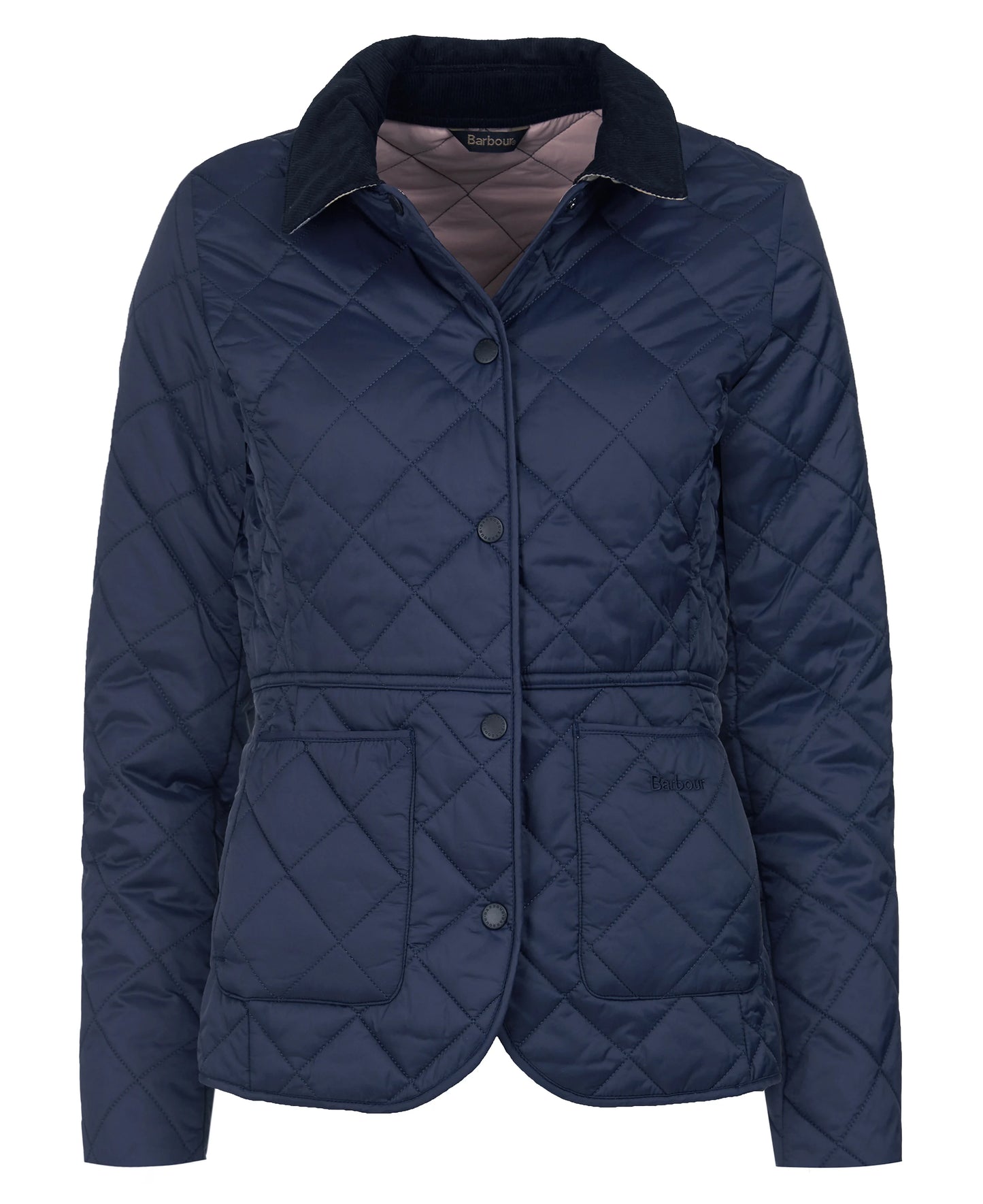Barbour Jacket Woman Deveron Quilt Navy