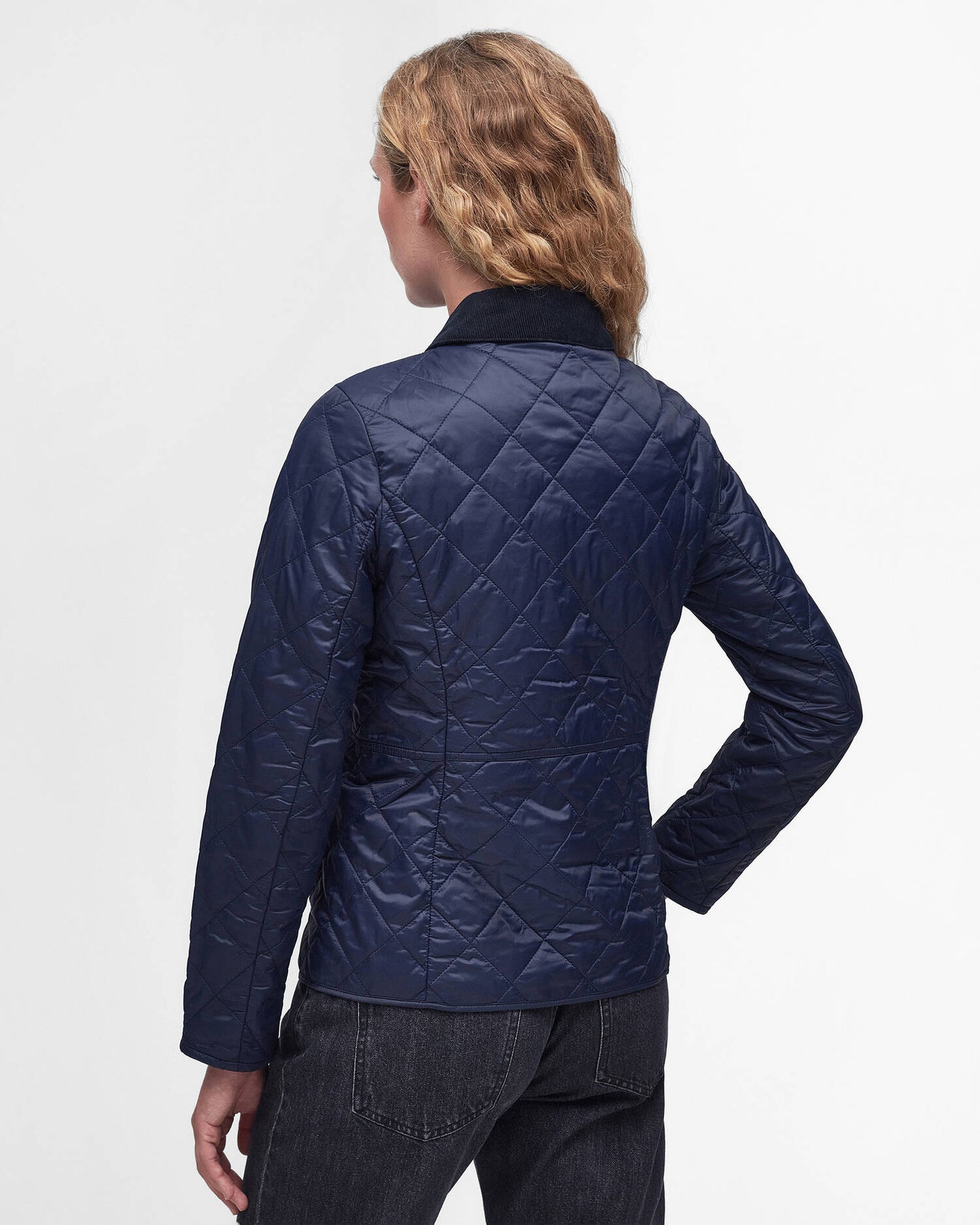 Barbour Jacket Woman Deveron Quilt Navy