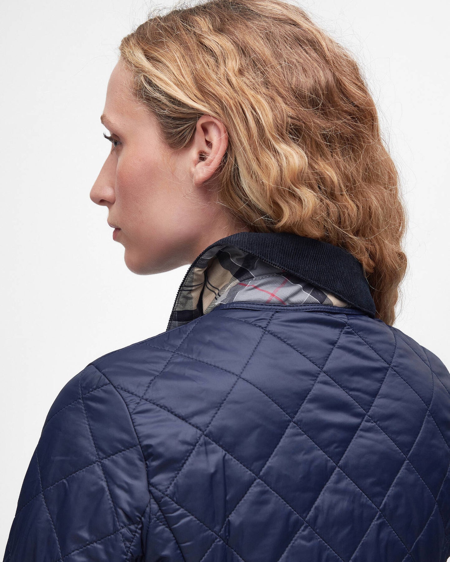Barbour Jacket Woman Deveron Quilt Navy
