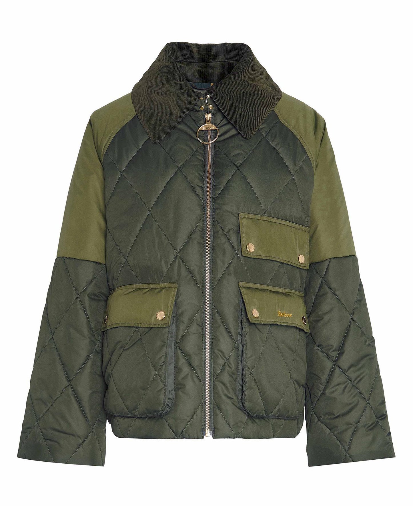 Barbour Jacket Woman Milby Quilt Olive