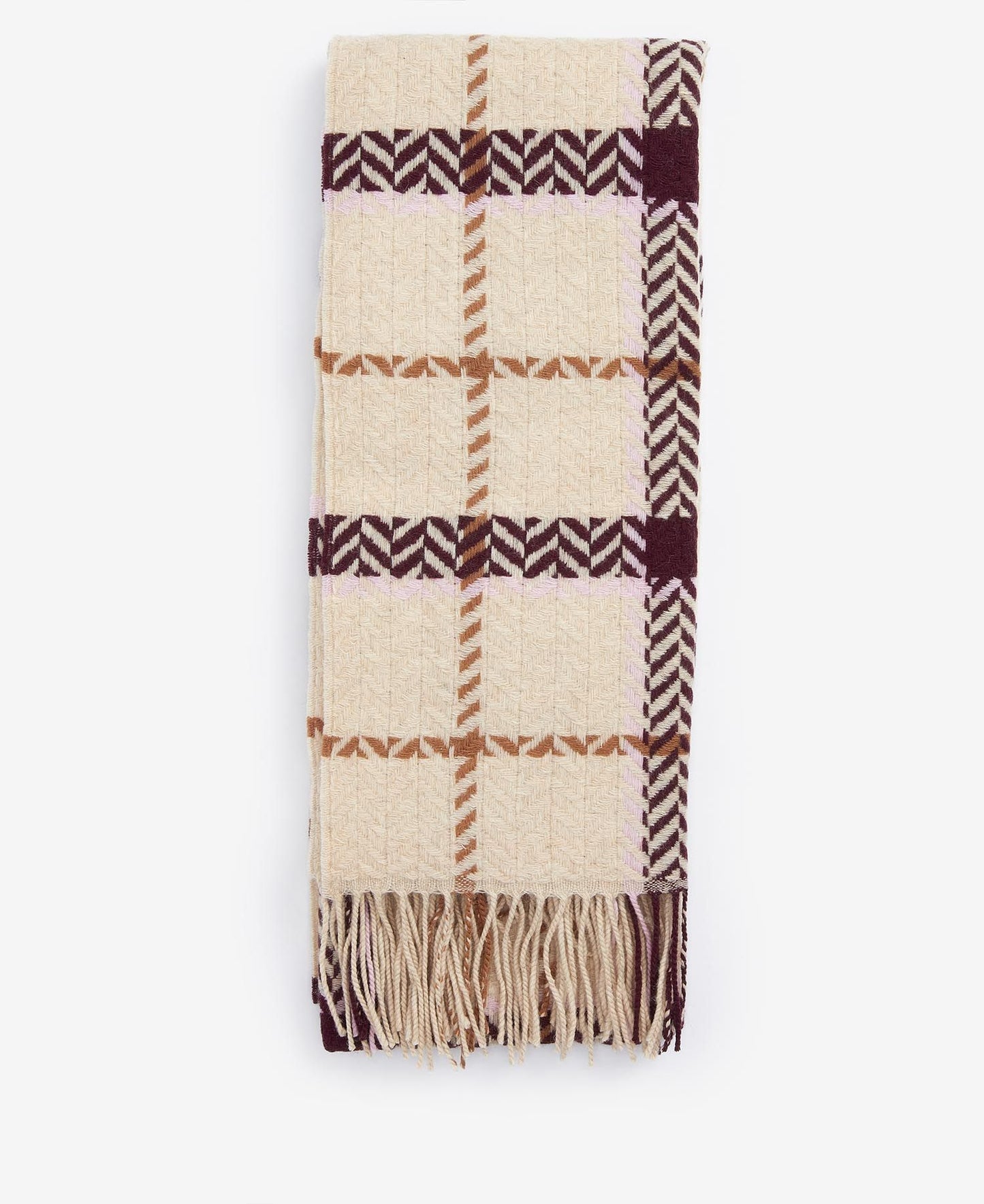 Barbour Scarf Claudette Muted Cabernet