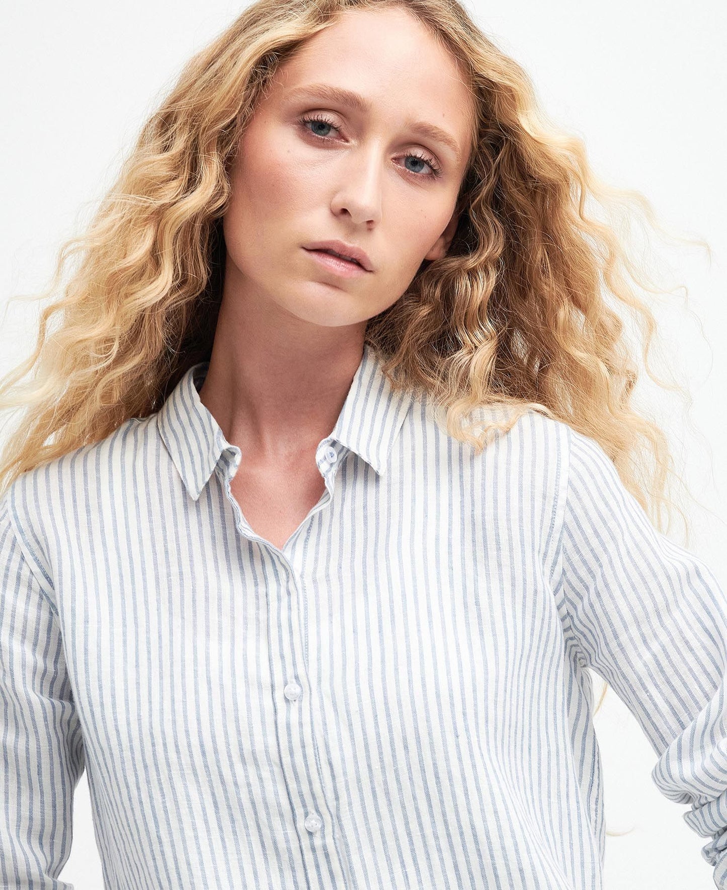 Barbour Stripe Shirt Woman Marine