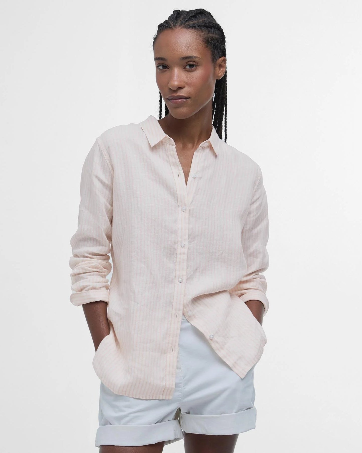 Barbour Stripe Shirt Woman Marine