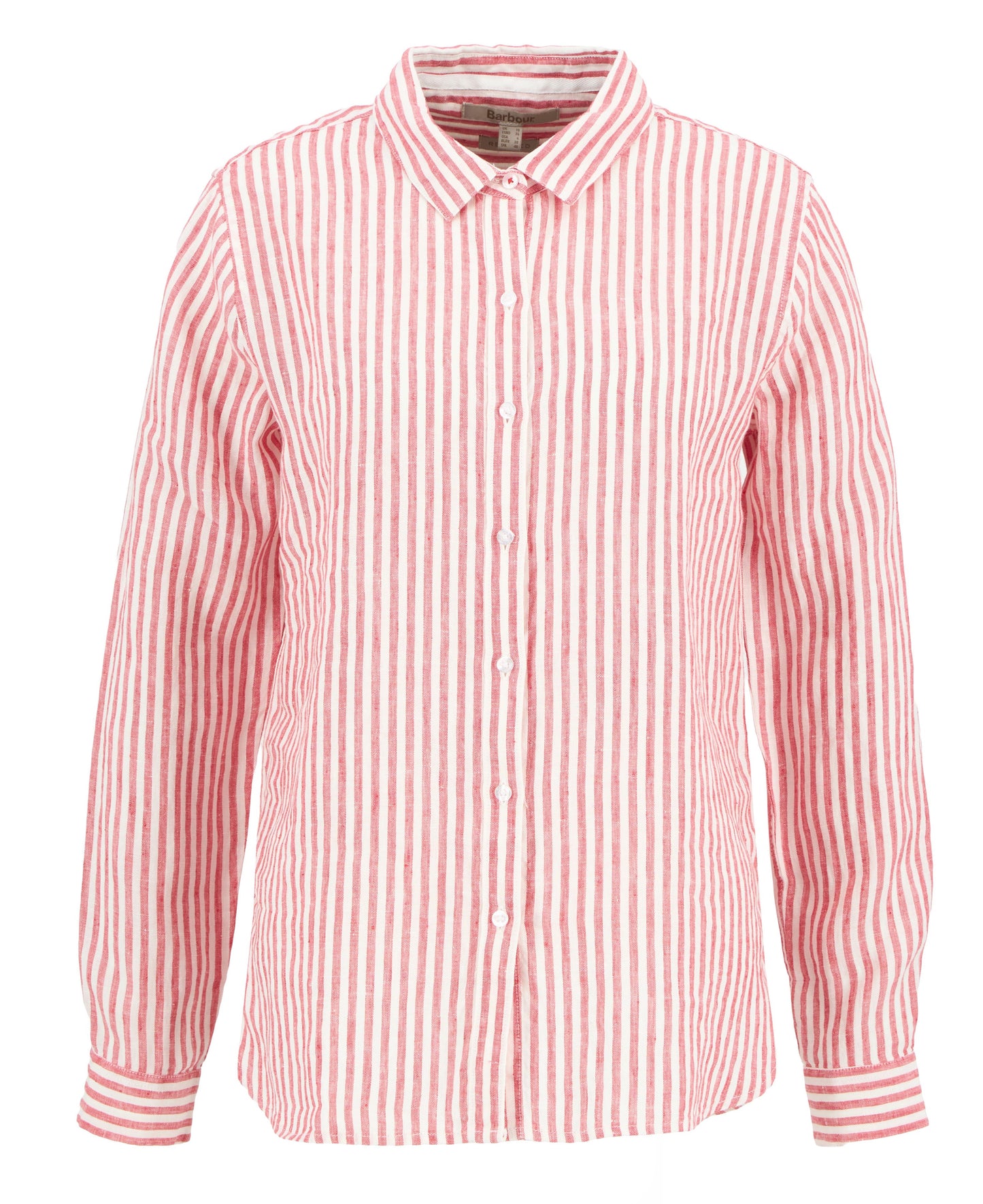 Barbour Shirt Woman Marine Poppy Red Stripe