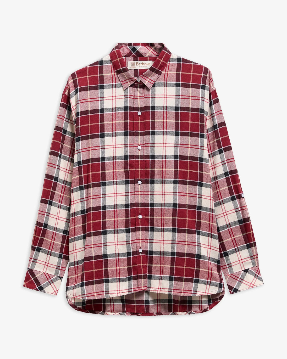 Barbour Shirt Woman Elishaw Cardinal Tartan