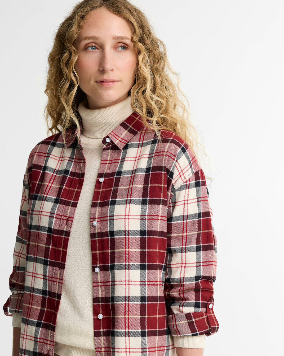Barbour Shirt Woman Elishaw Cardinal Tartan
