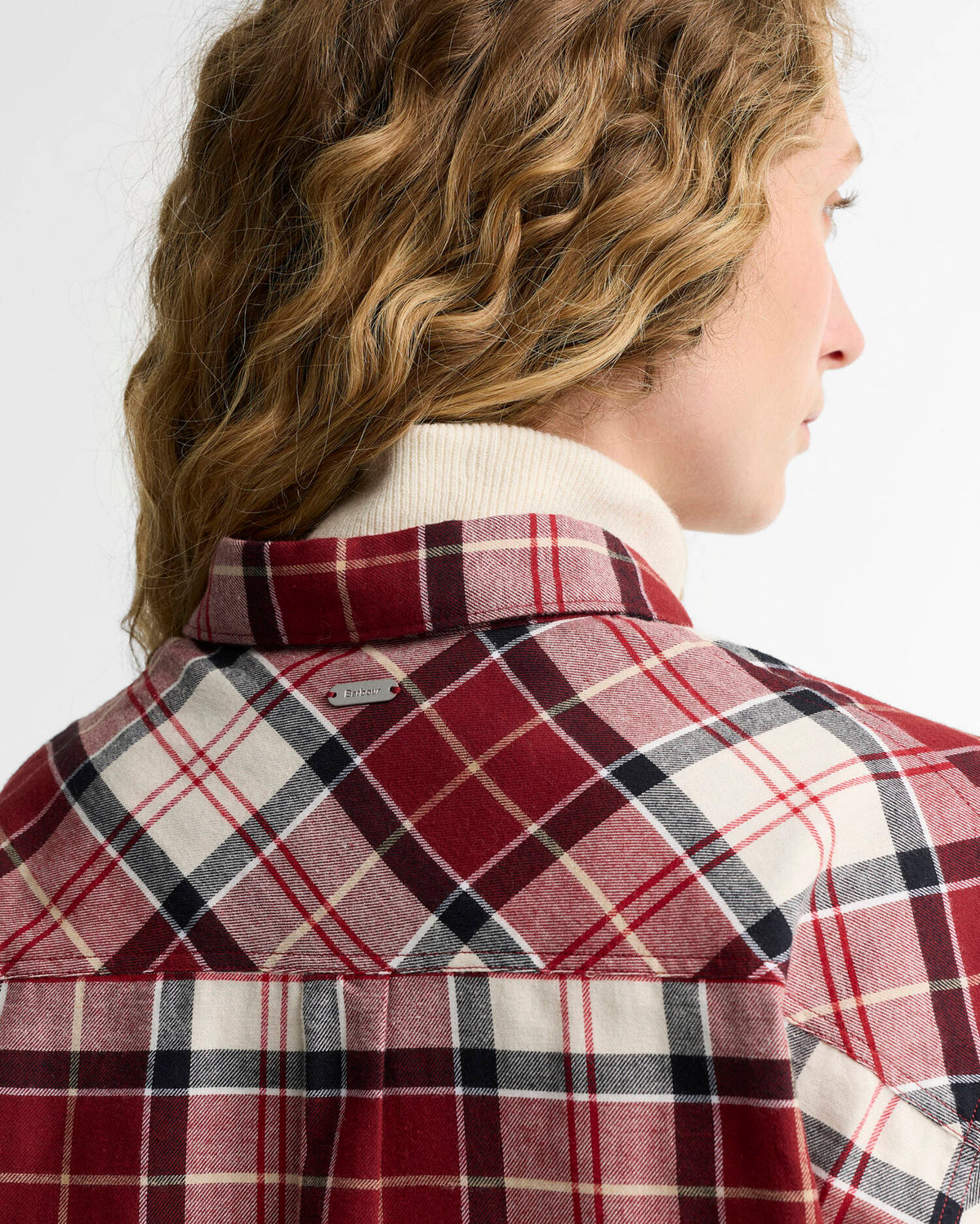 Barbour Shirt Woman Elishaw Cardinal Tartan