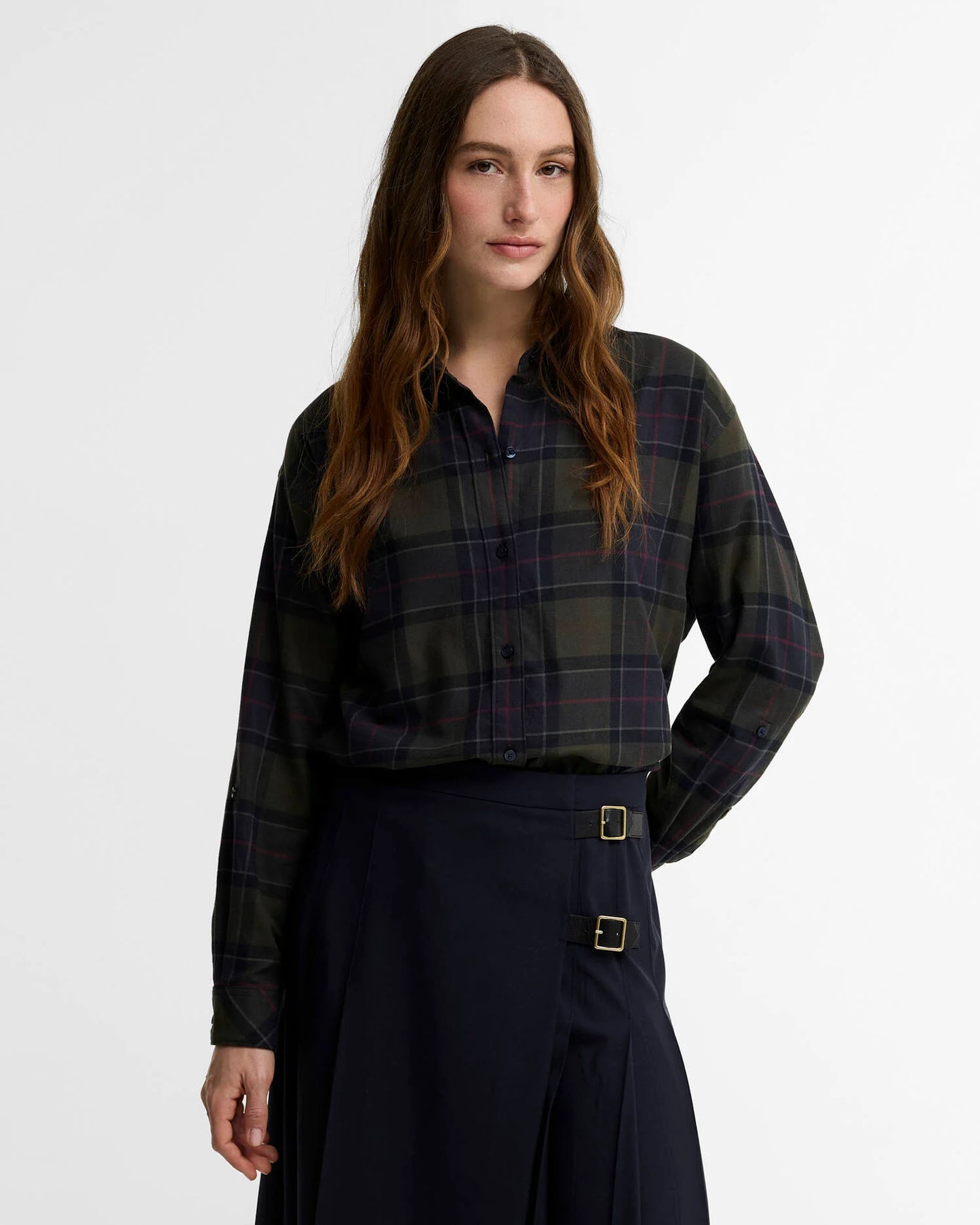 Barbour Shirt Woman Elishaw Shadow Classic Tartan