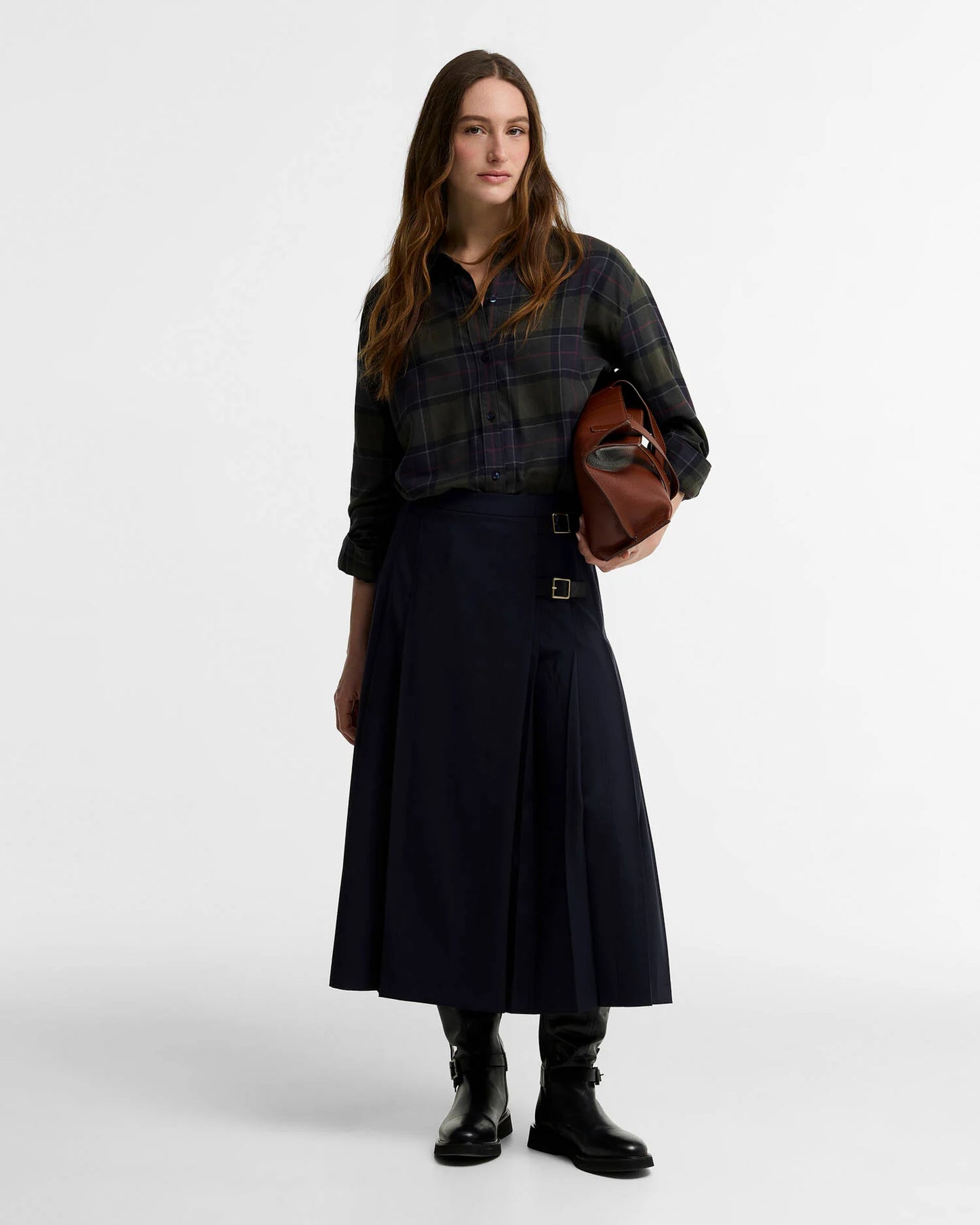 Barbour Shirt Woman Elishaw Shadow Classic Tartan