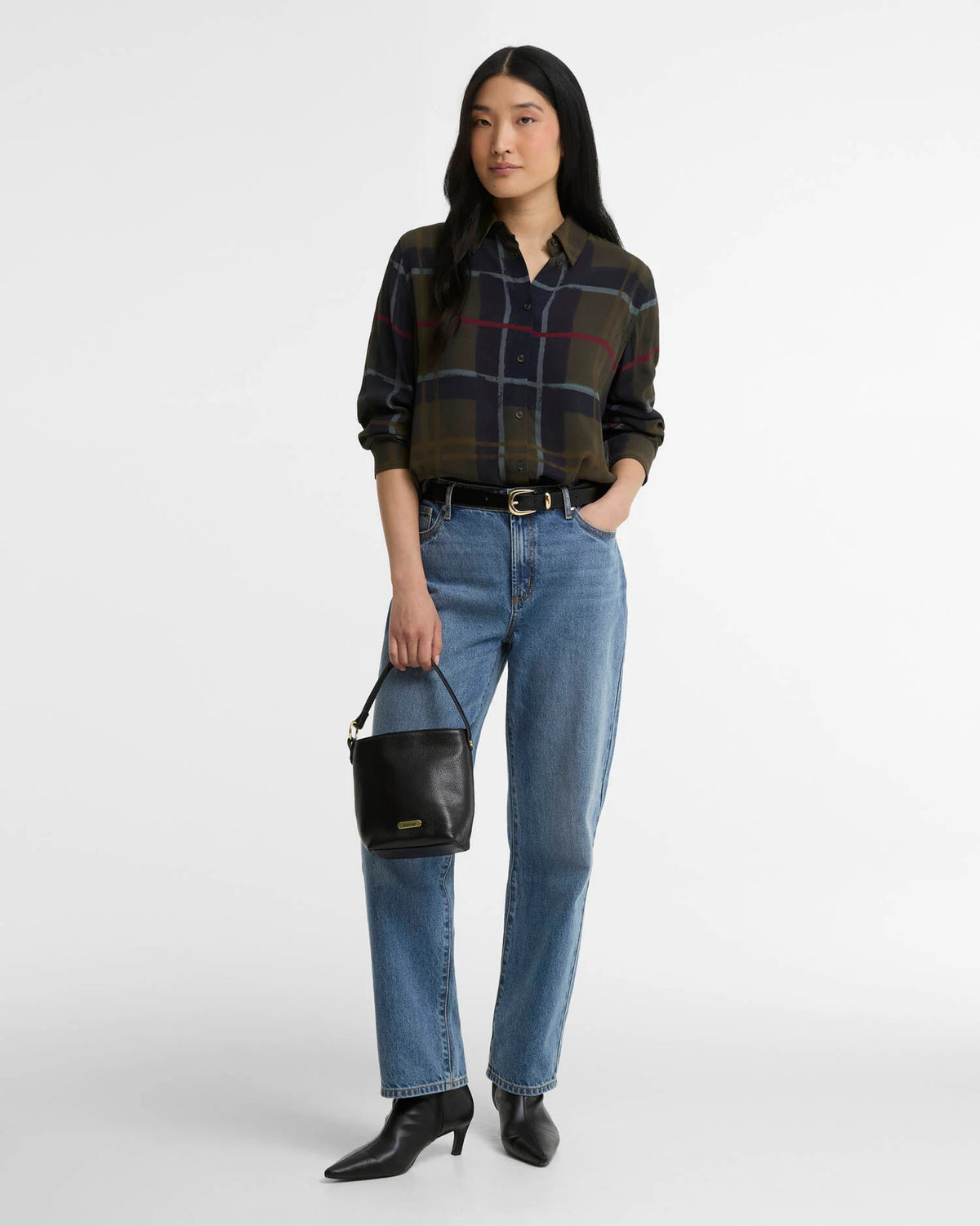 Barbour Shirt Woman Kirkless Shadow Classic Paint TTN