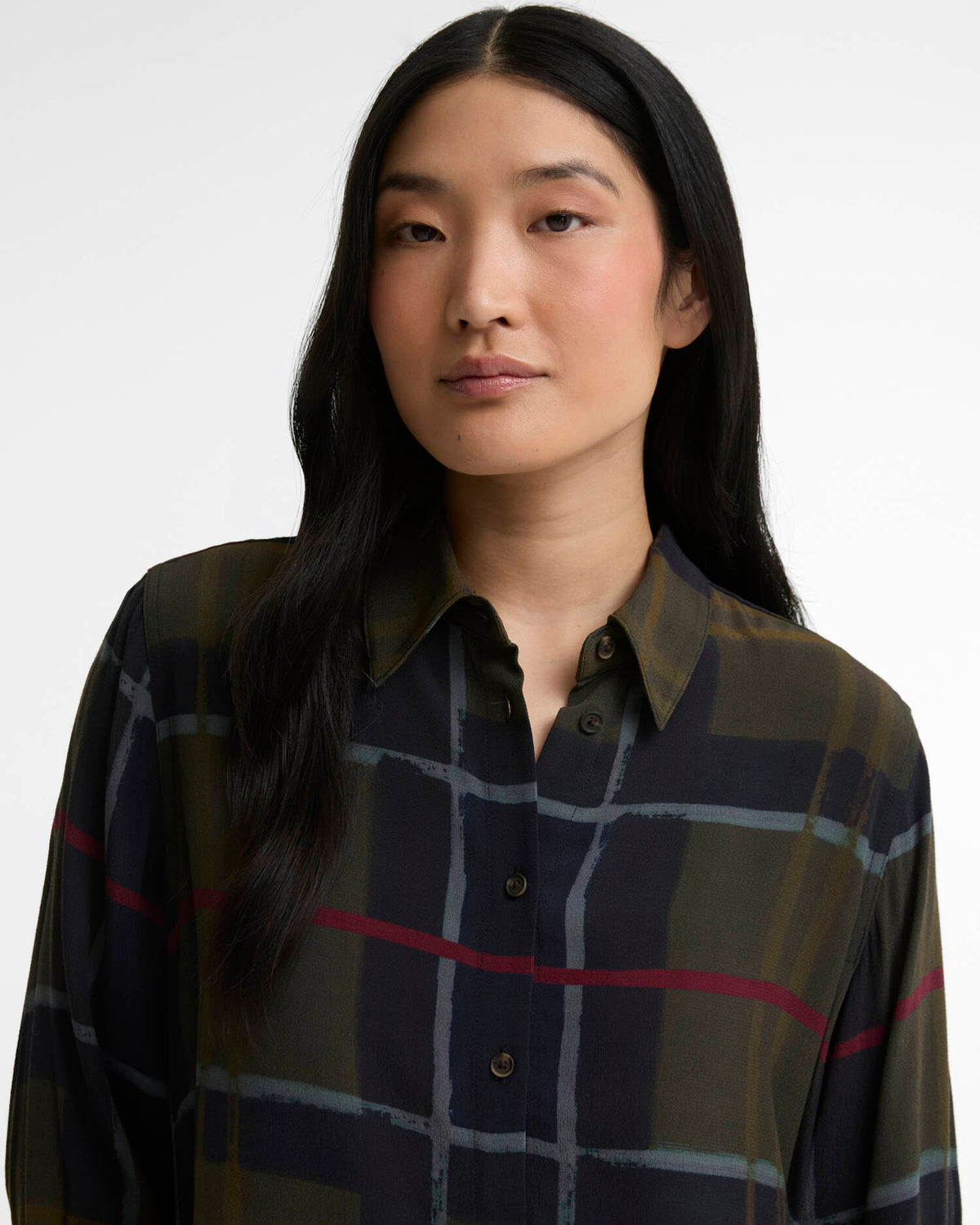 Barbour Shirt Woman Kirkless Shadow Classic Paint TTN