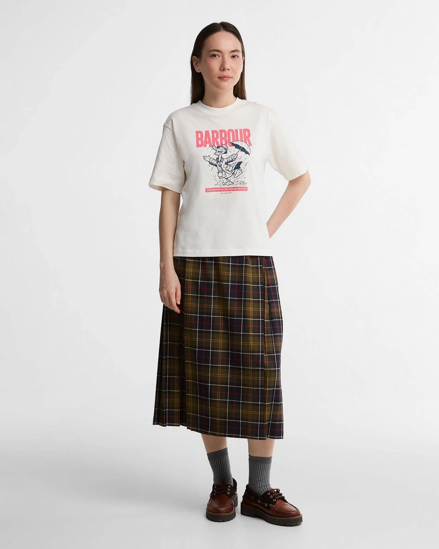 Barbour Skirt Woman Midi Classic Tartan