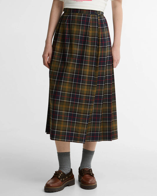 Barbour Skirt Woman Midi Classic Tartan