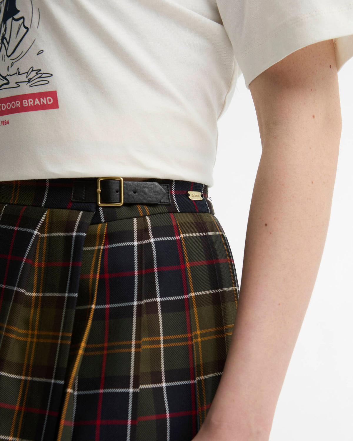 Barbour Skirt Woman Midi Classic Tartan