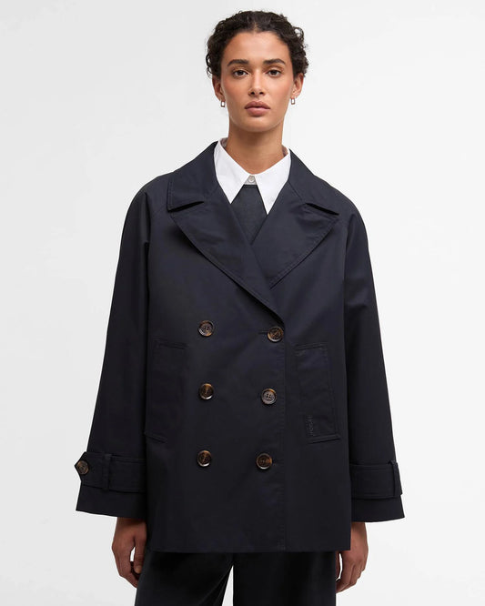 Barbour Jacket Woman Maisy Showerproof Dark Navy