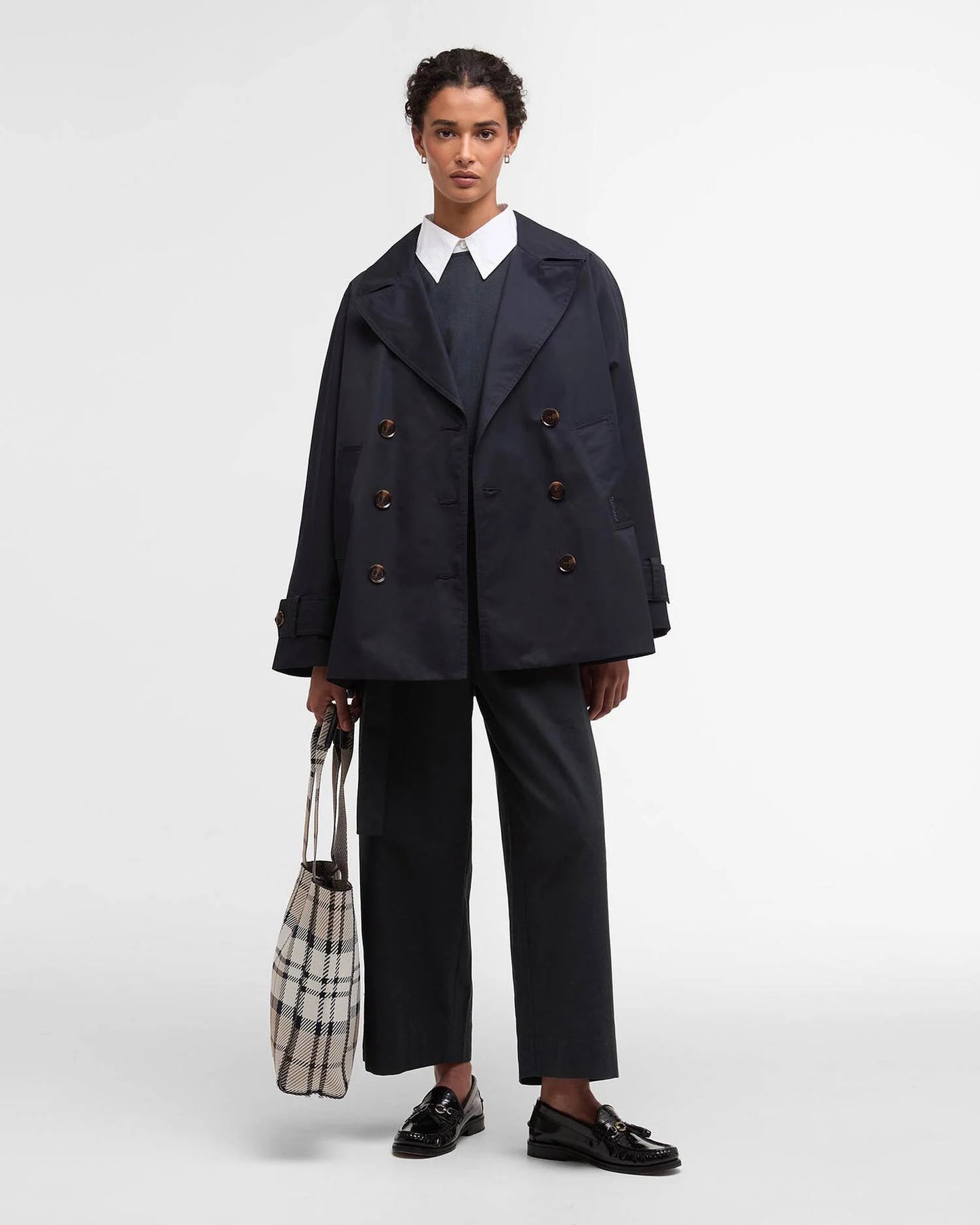 Barbour Jacket Woman Maisy Showerproof Dark Navy