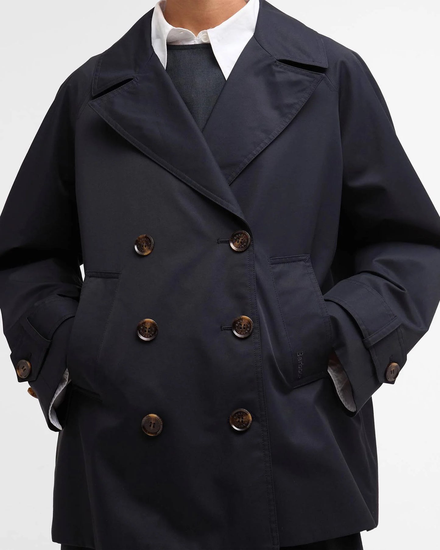 Barbour Jacket Woman Maisy Showerproof Dark Navy