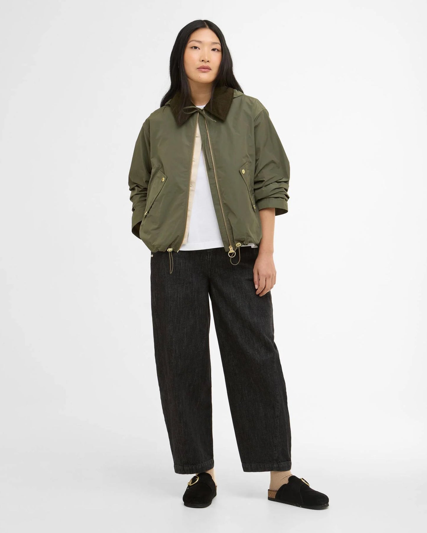 Barbour Jacket Woman Weaver Ivy Green