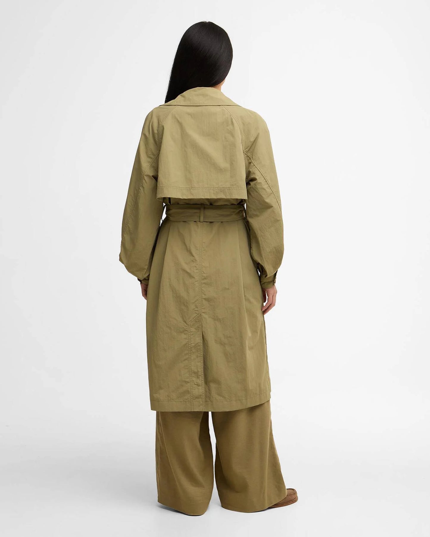 Barbour Jacket Woman Layla Showerproof Bleach Olive