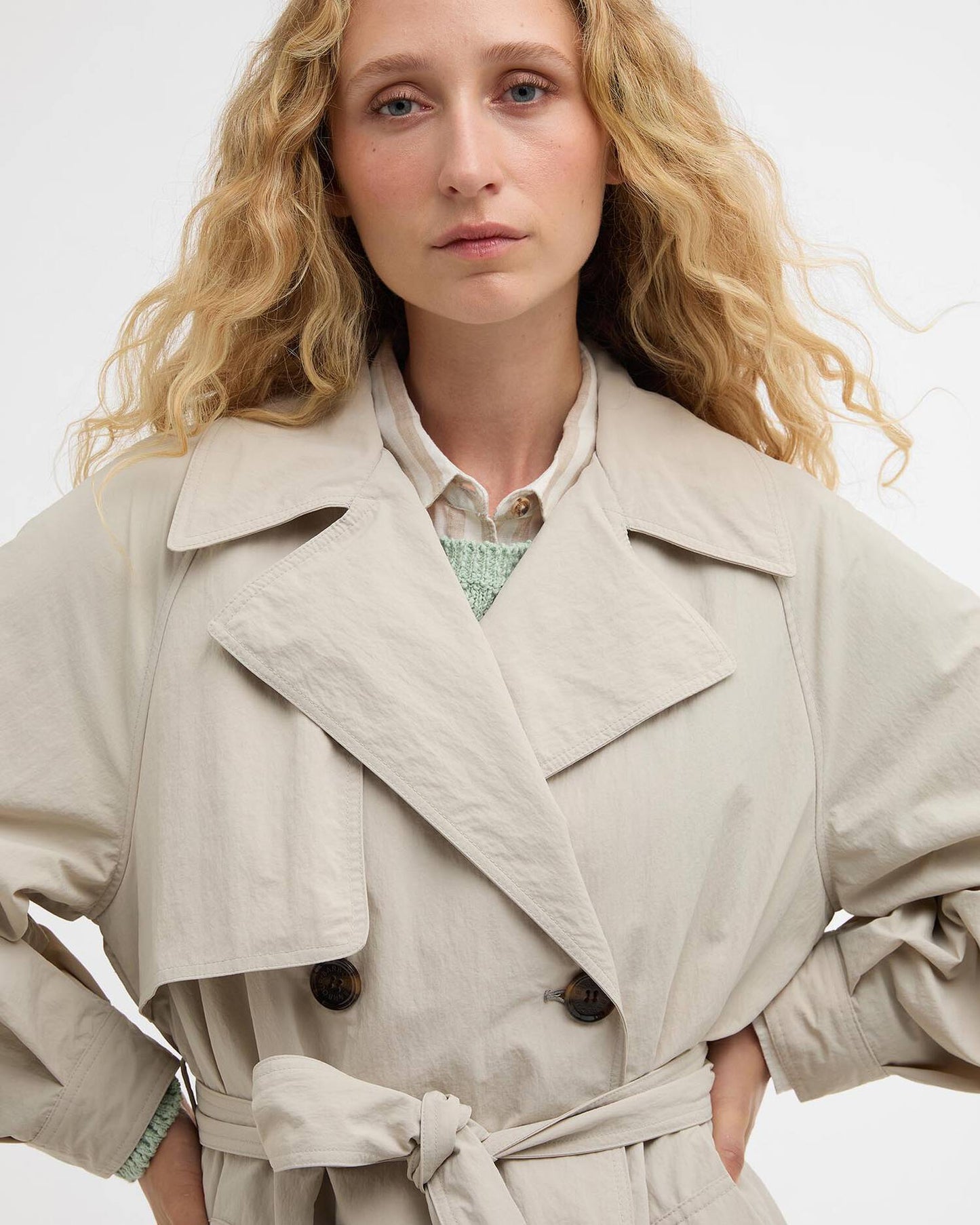 Barbour Jacket Woman Layla Showerproof Mist