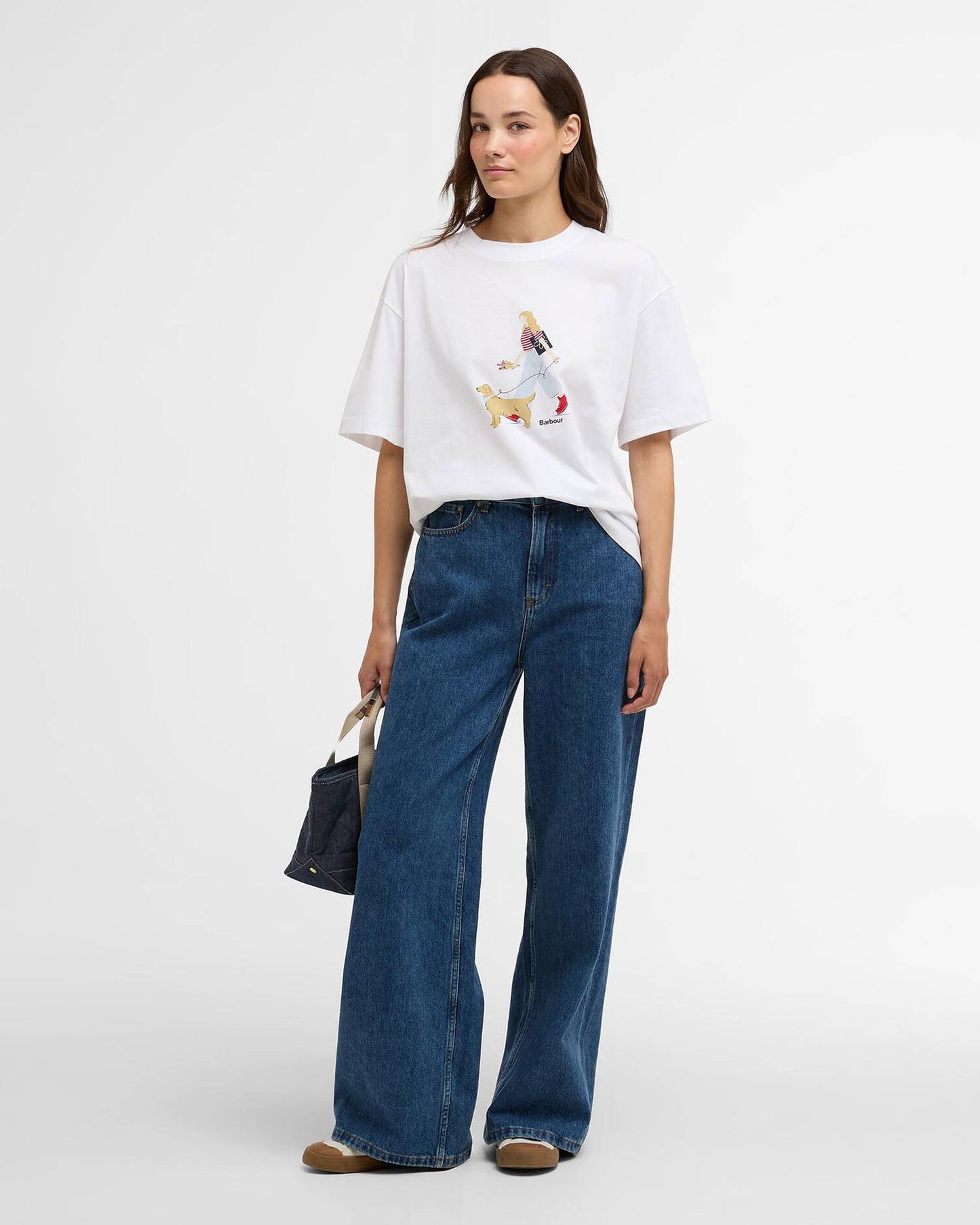 Barbour T-Shirt Woman Derwent White