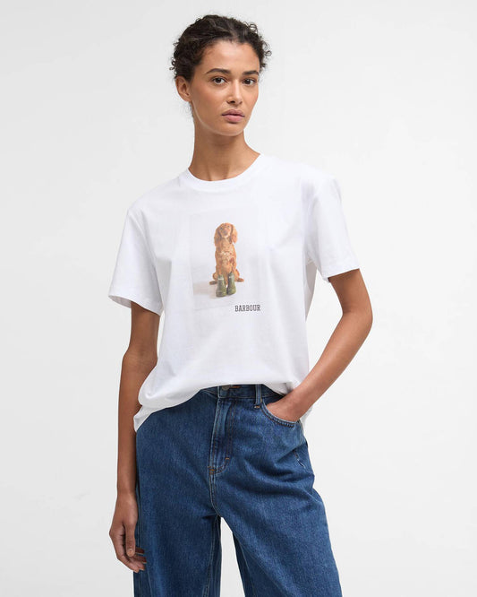 Barbour T-Shirt Woman Bedale White