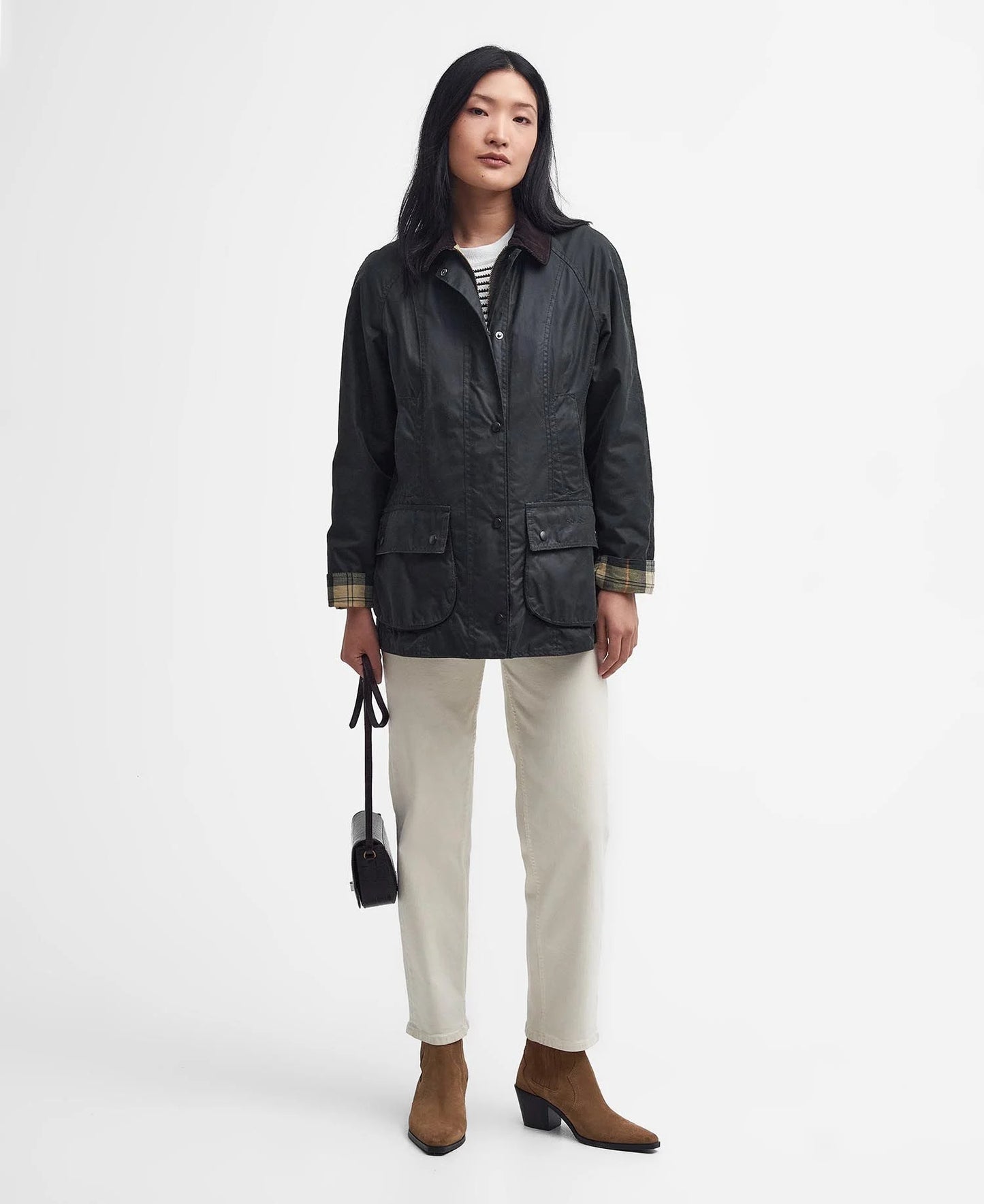 Barbour Jacket Woman Beadnell Showerproof Sage