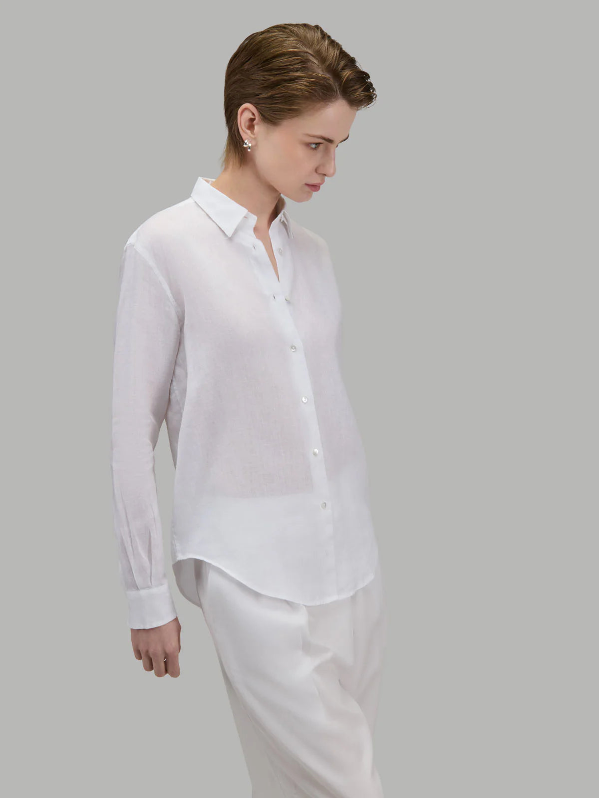 Xacus Shirt Woman Lino White II