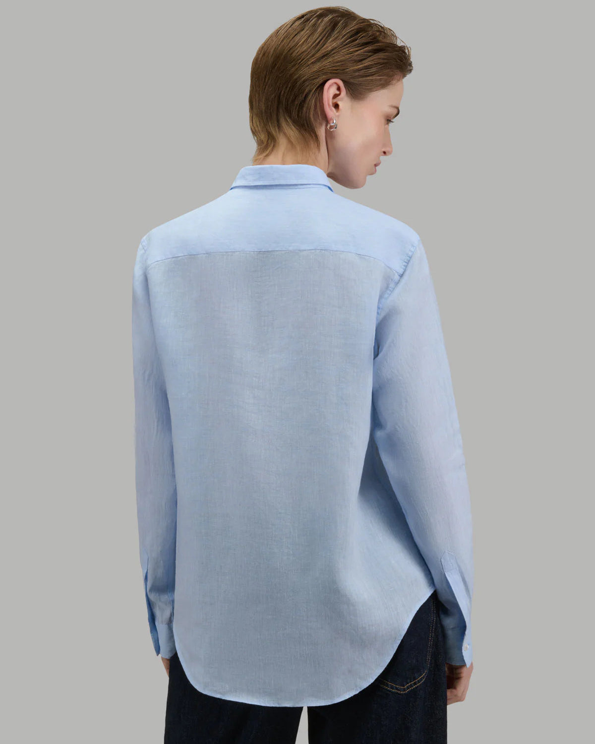 Xacus Shirt Woman Lino Light Blue II