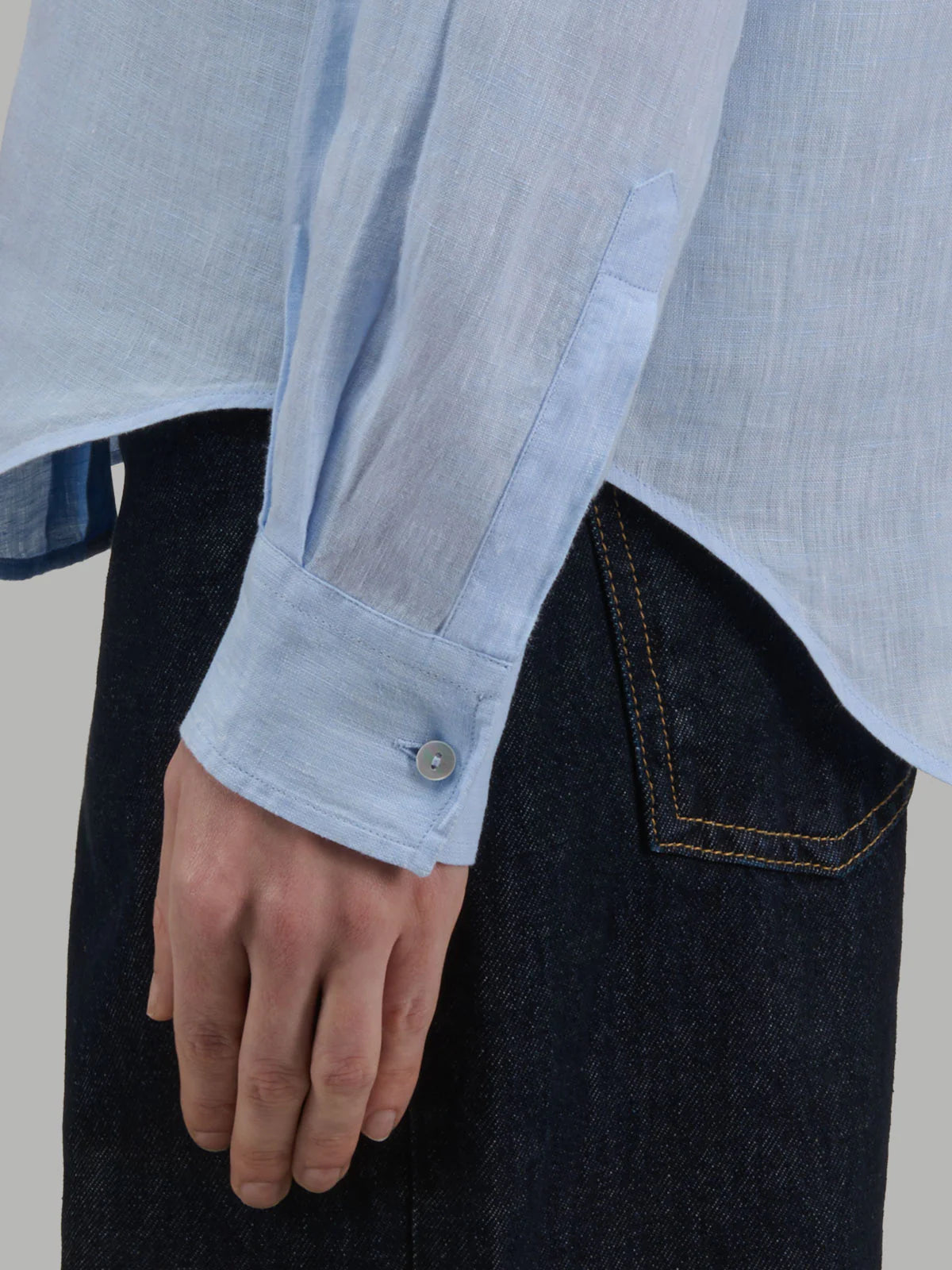 Xacus Shirt Woman Lino Light Blue II