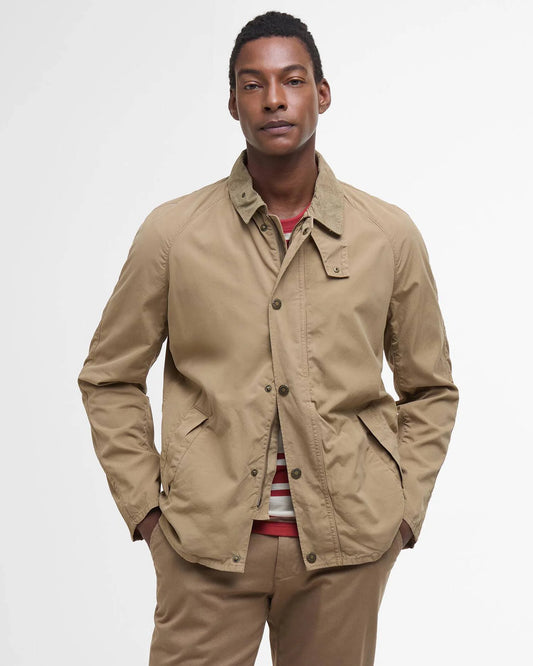 Barbour Jacket Man Tracker Washed Stone