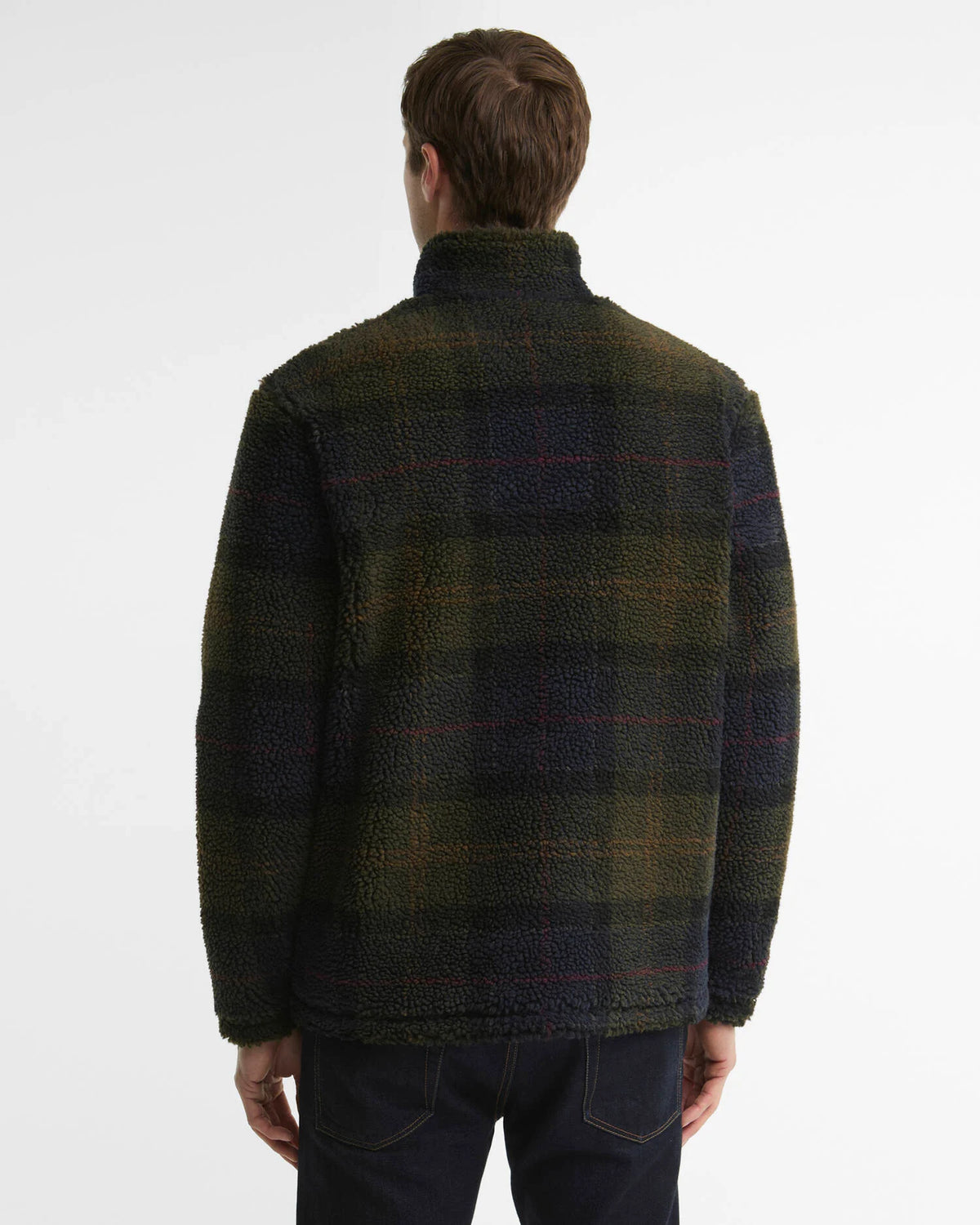 Barbour Jacket Man Tartan Fleece Zip